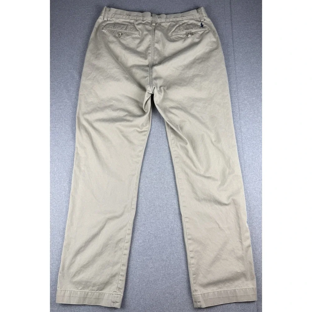 Polo Ralph Lauren Classic Fit Chino Pants Mens 34x32 Khaki Tan Cotton